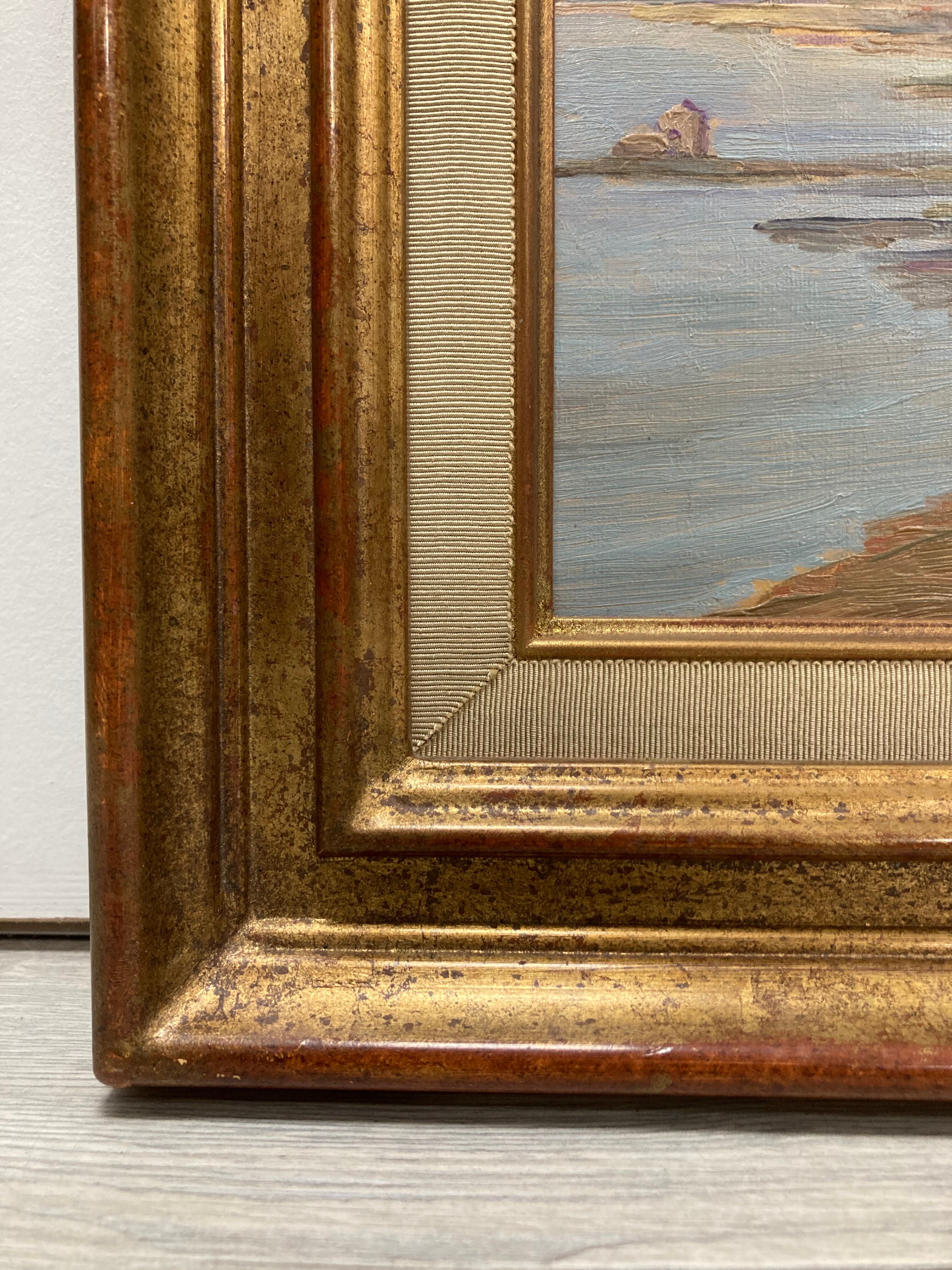 Vintage Seaside Painting