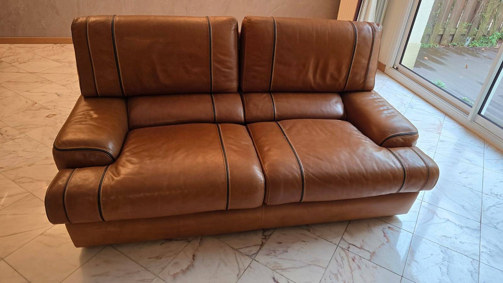 Leather sofa