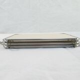 Old vintage barber triptych mirror