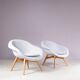 1950s set of 2 easy chairs by Frantisek Jirak, Czech