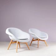 1950s set of 2 easy chairs by Frantisek Jirak, Czech