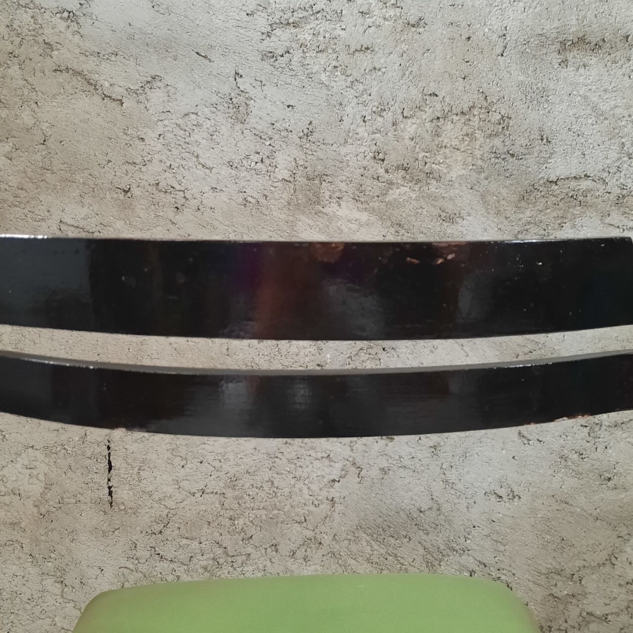 Six 50's chairs - varnished wood