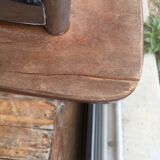 4 chairs in vintage formica brown wood effect