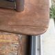 4 chaises en formica vintage marron effet bois