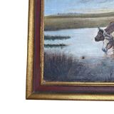 Painting Pastoral Scene at the River – French School, late 19th century