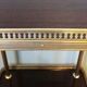Vintage 60s wheeled service in brass and formica