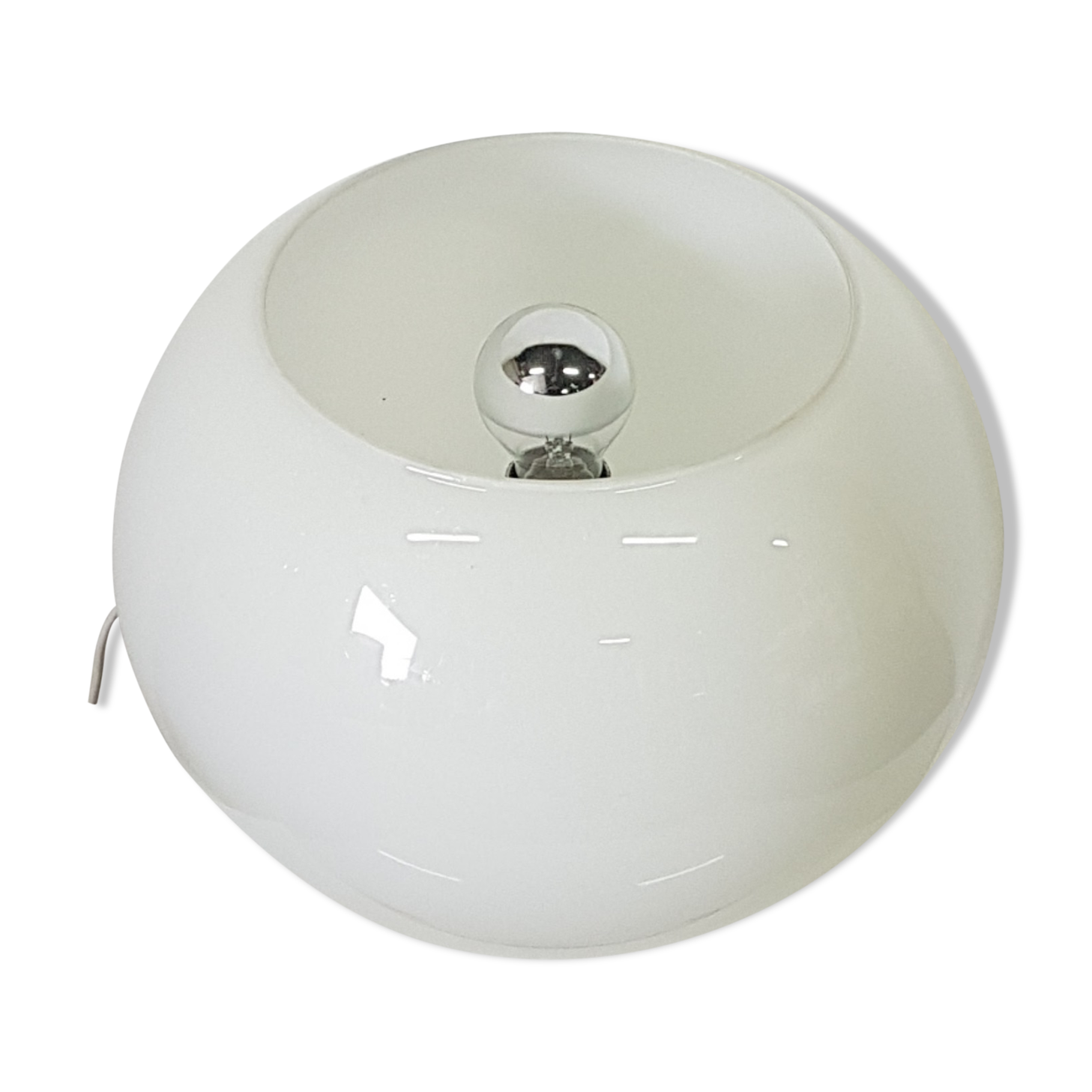 Opaline glass table lamp, 1960s