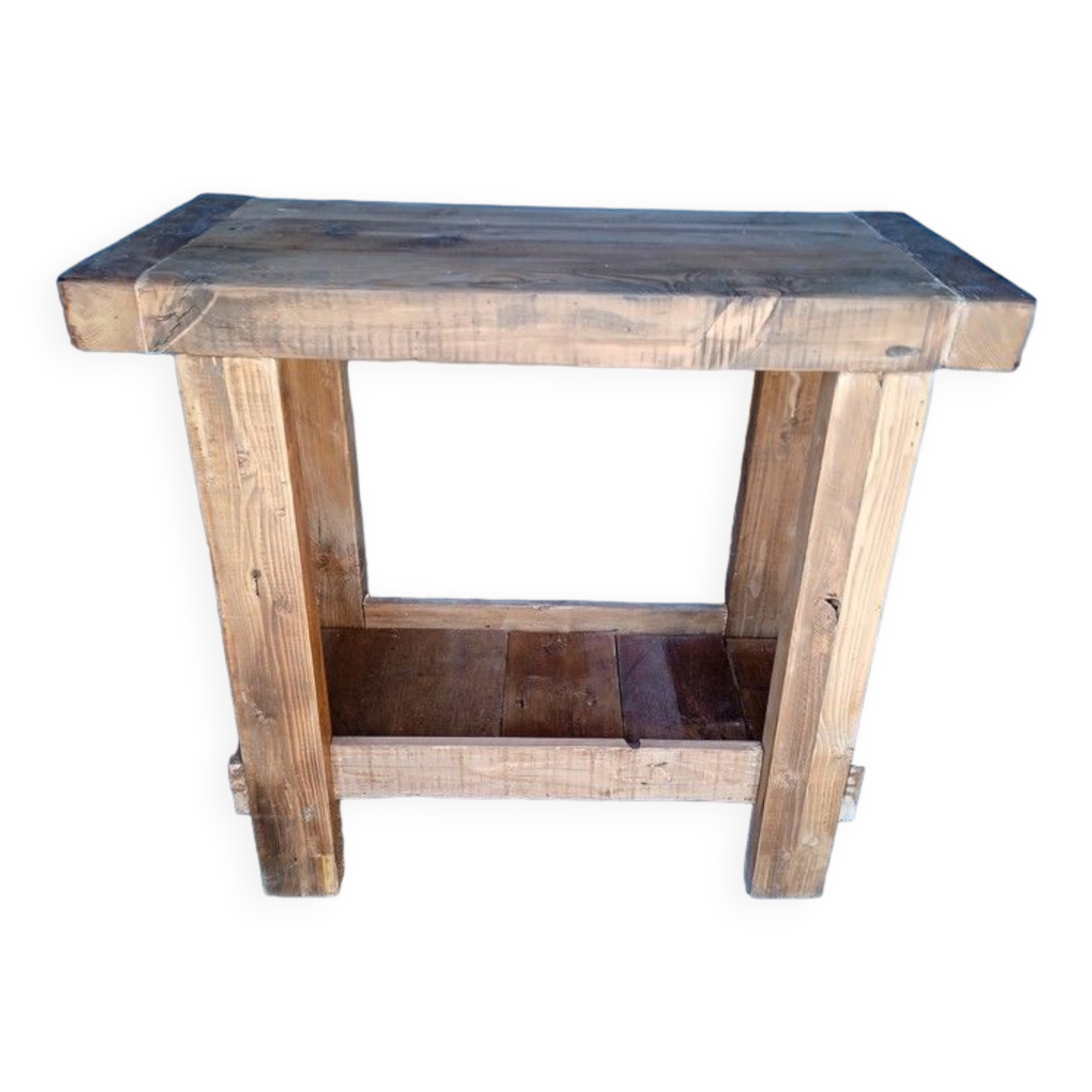 Solid wood worktable