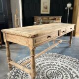 Ancienne table de ferme en chêne XIXeme