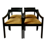 Four designer armchairs