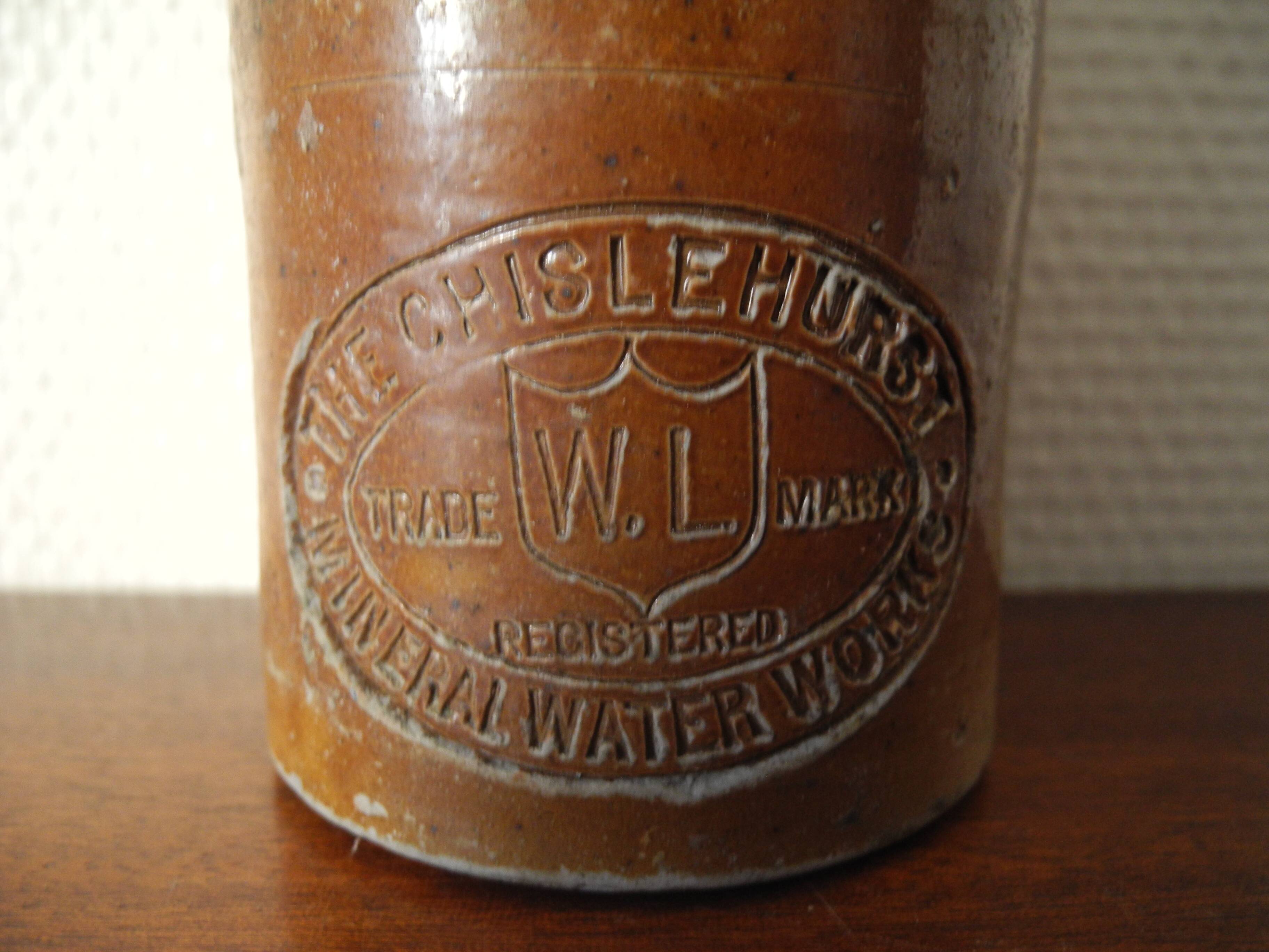 old stoneware bottle UK bottle Chislehurst mineral water works