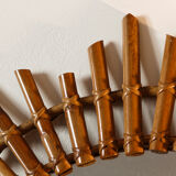 Rattan sun mirror