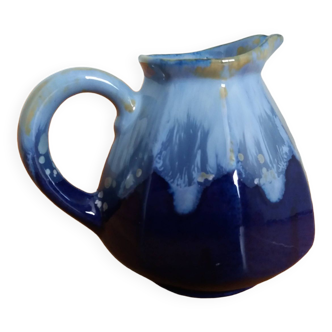 Glazed ceramic pitcher