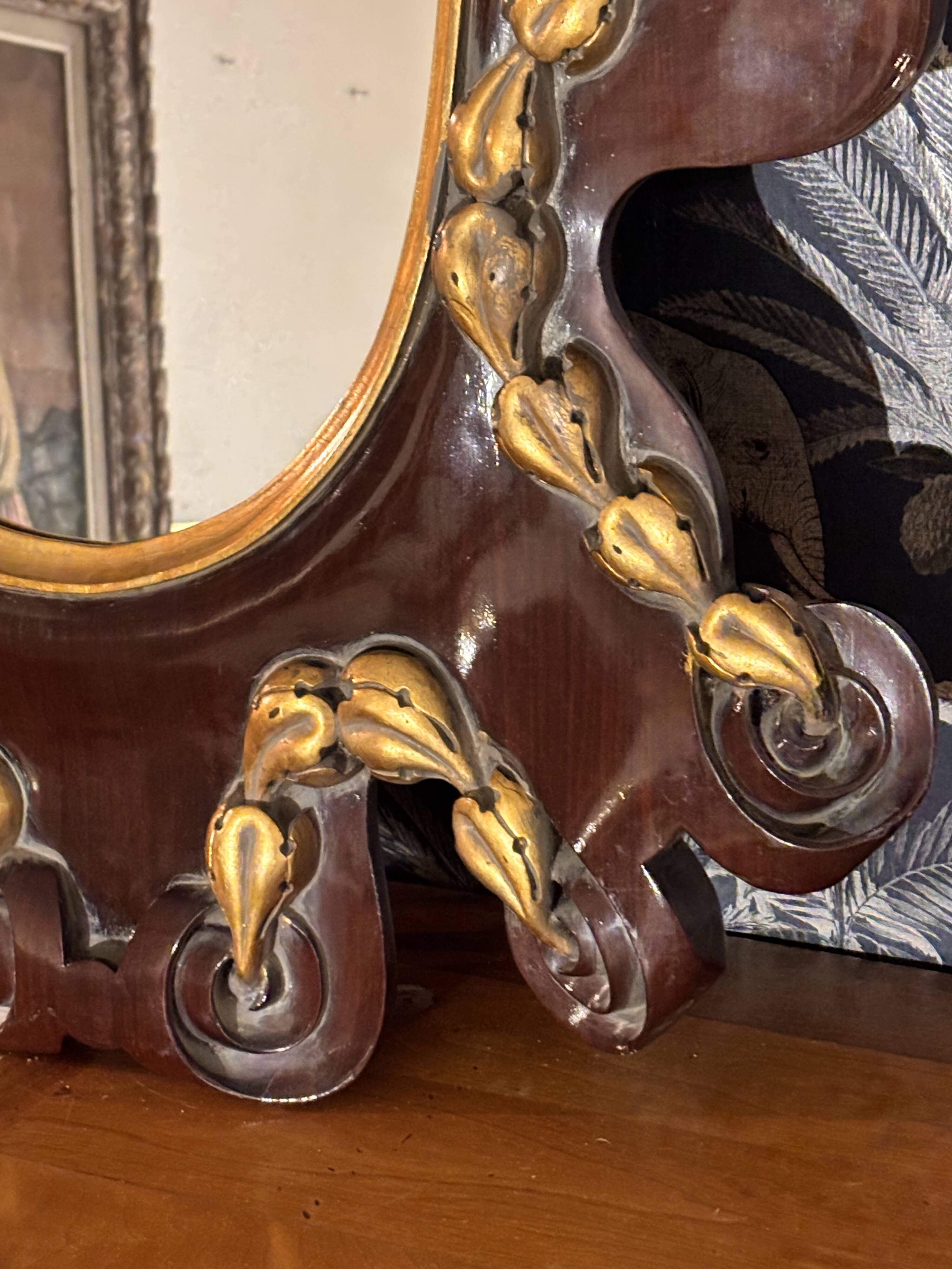 Mahogany mirror 1950