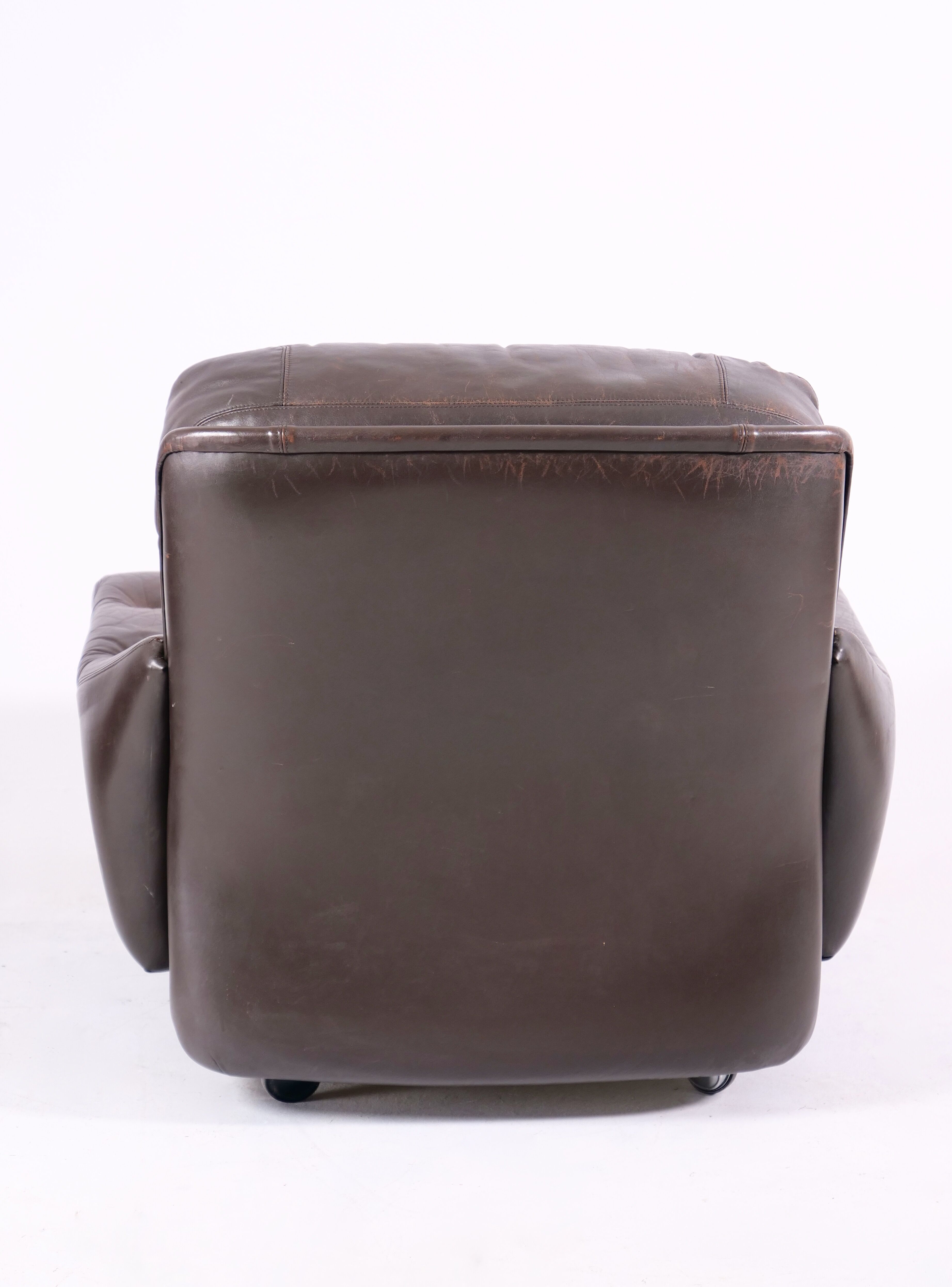 Modular leather sofa by michel cadestin for airborne