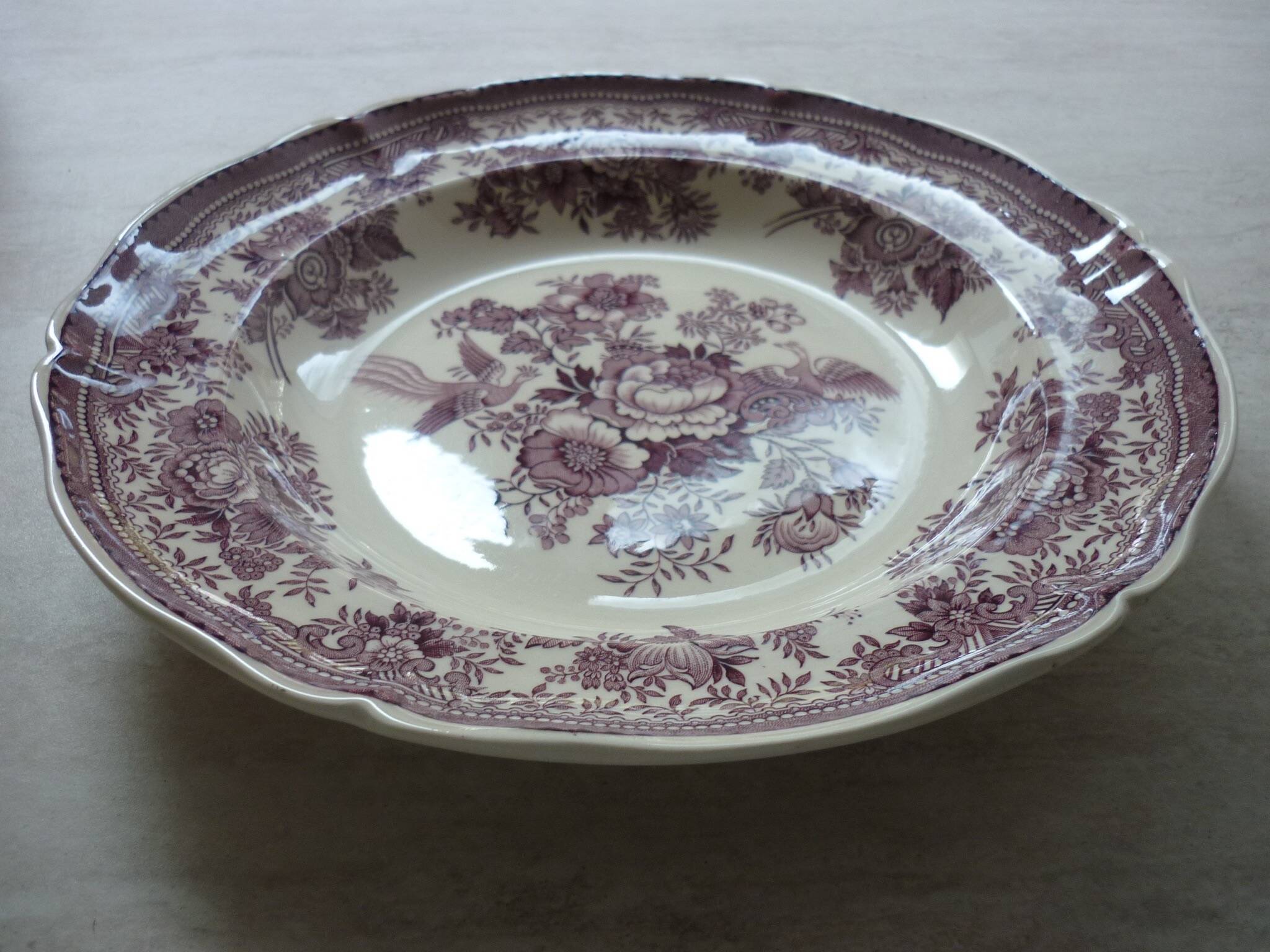 Villeroy & Boch “Fasan” red plate 1960