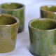 Lot de 6 verres à liqueur en grès