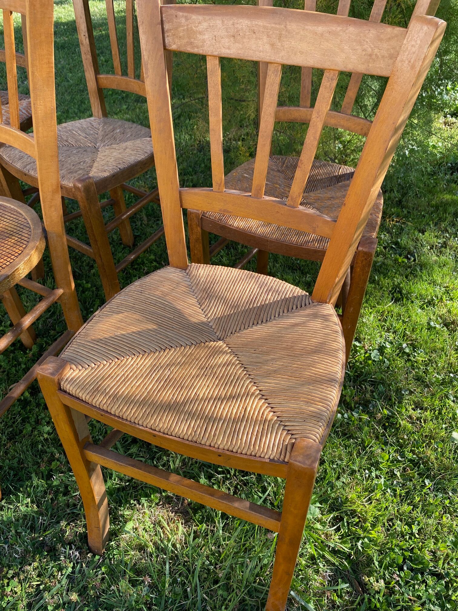 Suite six mismatched bistro chairs