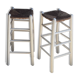 Straw and wood stools