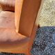Fauteuil club en cuir brun art déco 1930