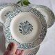 Ensemble de 4 assiettes à dessert Digoin Sarreguemines Modèle Versailles