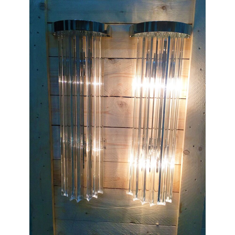 “belt” triedro murano glass wall sconce