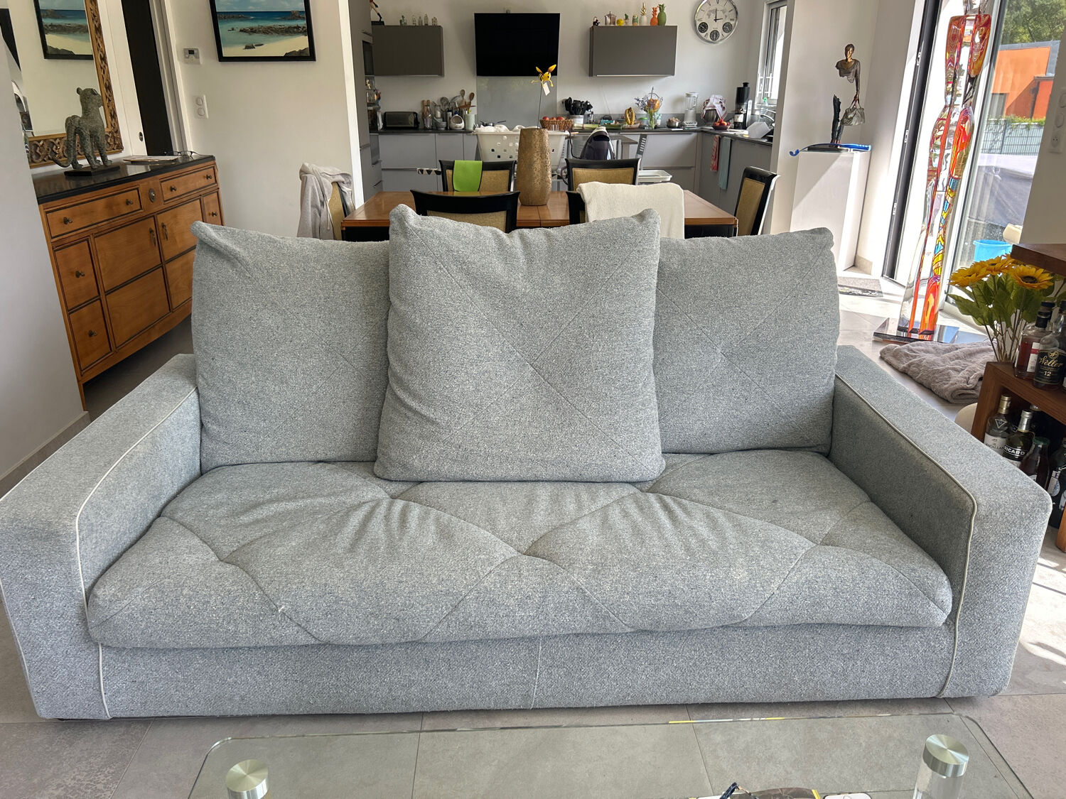 Sofa, 3 seats, Roche Bobois, Discours collection