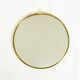 Beautiful, heavy Mid-Century Modern brass wall mirror by Lenz, 1964