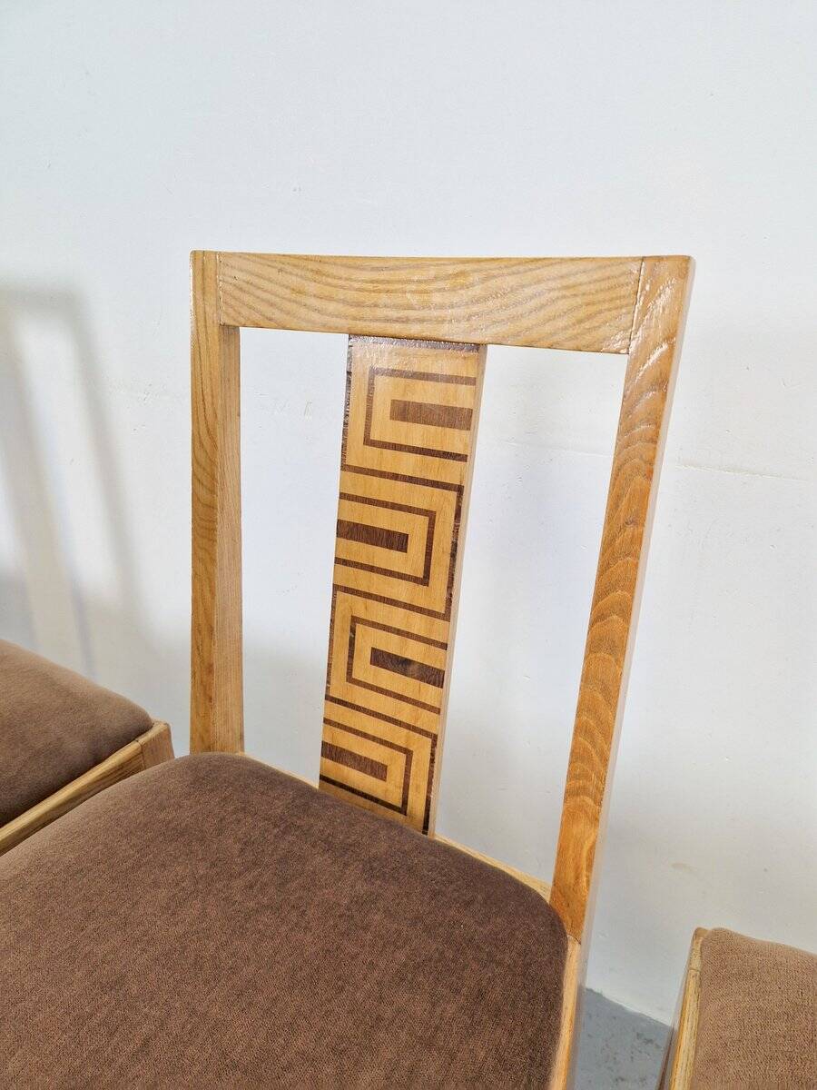 Arts and Crafts Dining Chairs, 1930s, Set of 4