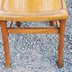 Set of 4 bistro chairs in beech and blond oak from the 50s