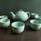 French vintage aquamarine tea set