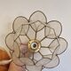 Mother-of-pearl lotus flower suspended or portable