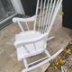 White rocking chair