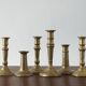 Vintage Brass Candlesticks, 1960s, Set of 6