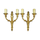 Pair of Louis XVI style torch lamps