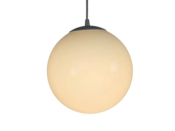 Happy Lights - Globe - Brume matinale - Verre opale - Métal - Années 70