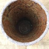 Pyrite stoneware jug vase with handle