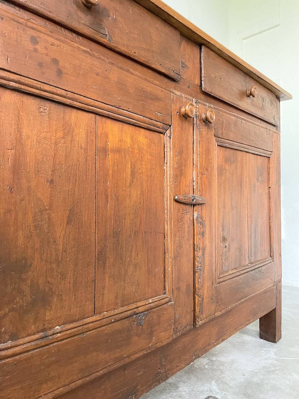 Jam cabinet, folk art furniture, oak, 19th century