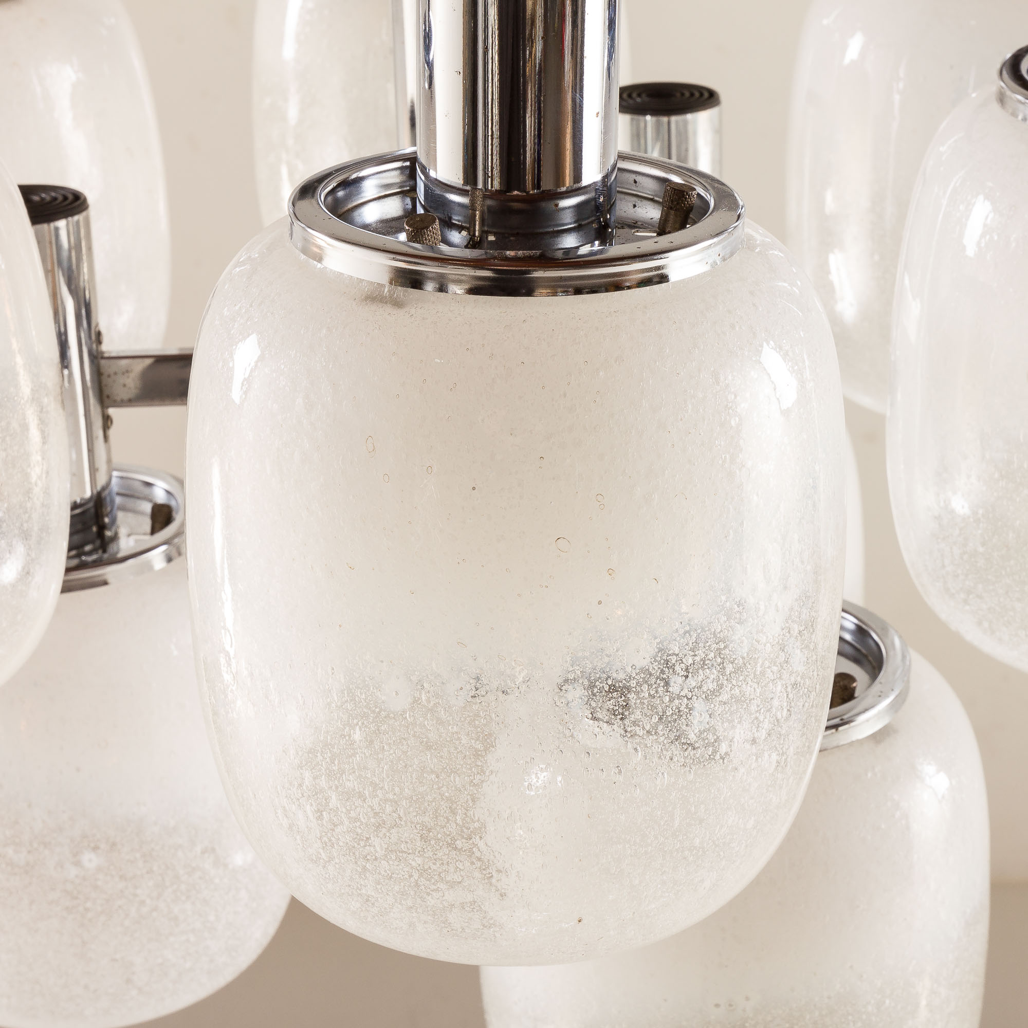 Targetti Sankey Murano glass chandelier, 1970s