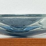Large glass art bowl from mid-century Danish design, 1960s.