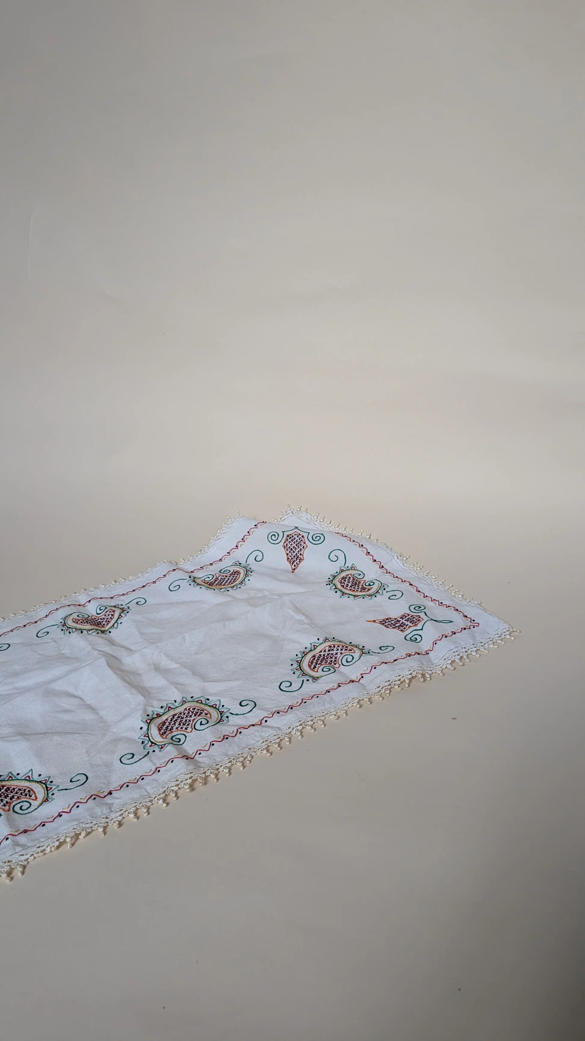 Small embroidered tablecloth