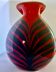 Vase en opaline de Florence, style Murano Midcentury Modern, 1969, Italie