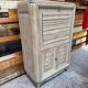 Secretary in sandblasted oak - 1950s