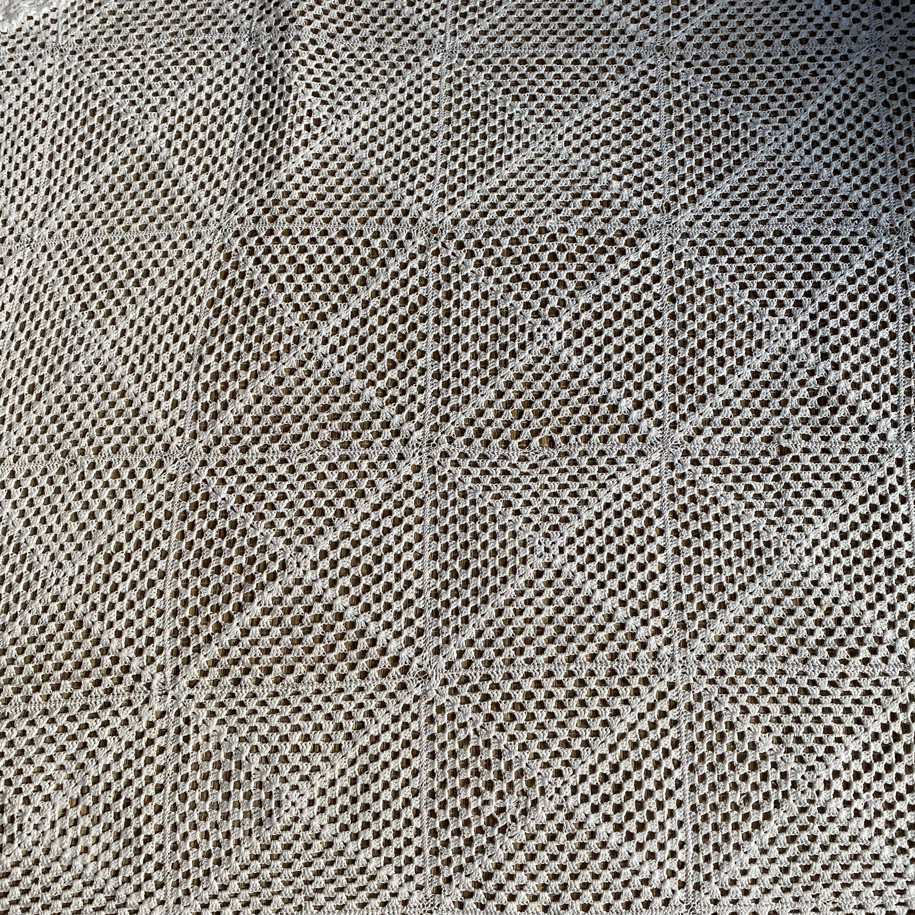 Vintage crochet bed top