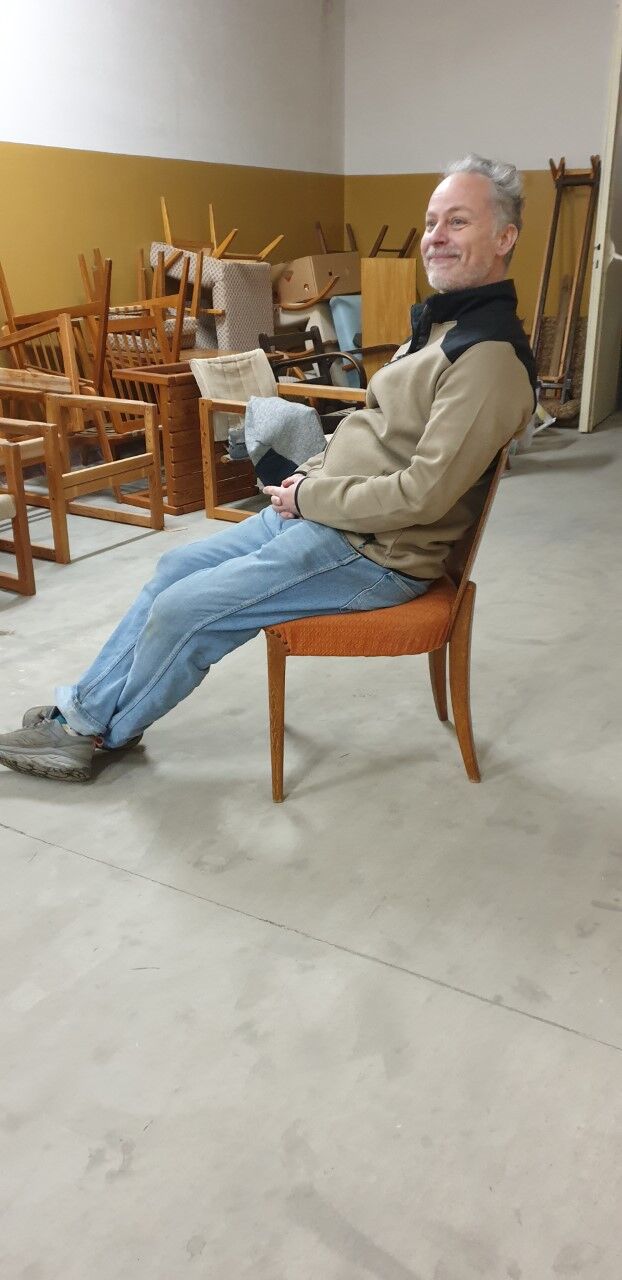 Chaises de salle à manger Art Déco H-214 par Jindrich Halabala pour UP Závody, Set de 3