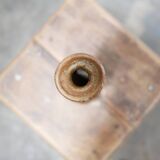 Bougeoir vintage en grès pyrité
