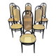 Thonet no. 207 dining chairs 'Long John', set of 6, 1985