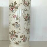 Pair of vases tubes in earthenware decorated XX century