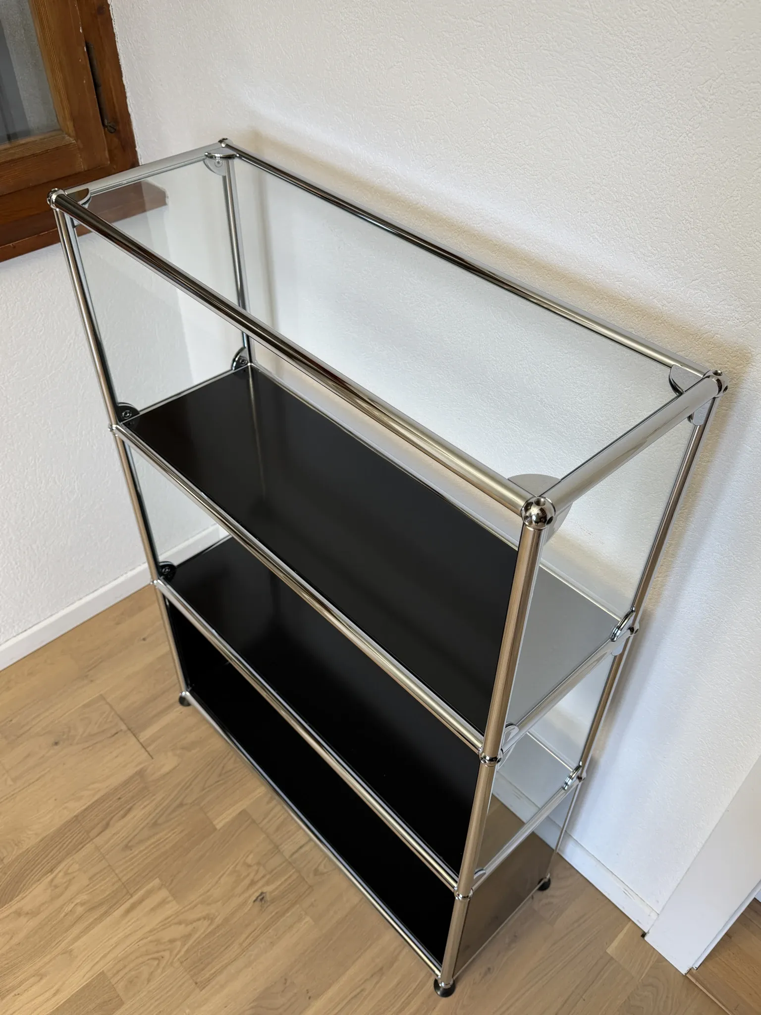 USM Haller shelf in Graphite Black