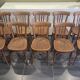 Set of 10 vintage Fischel bistro chairs, 1970s
